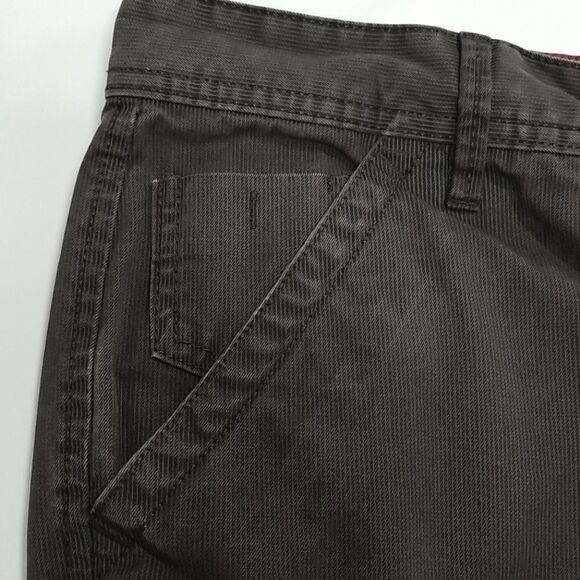 Springfield Pants Men's 36 Chino Dark Grey Straight Leg Flat Front 100% Cotton - Picture 9 of 10